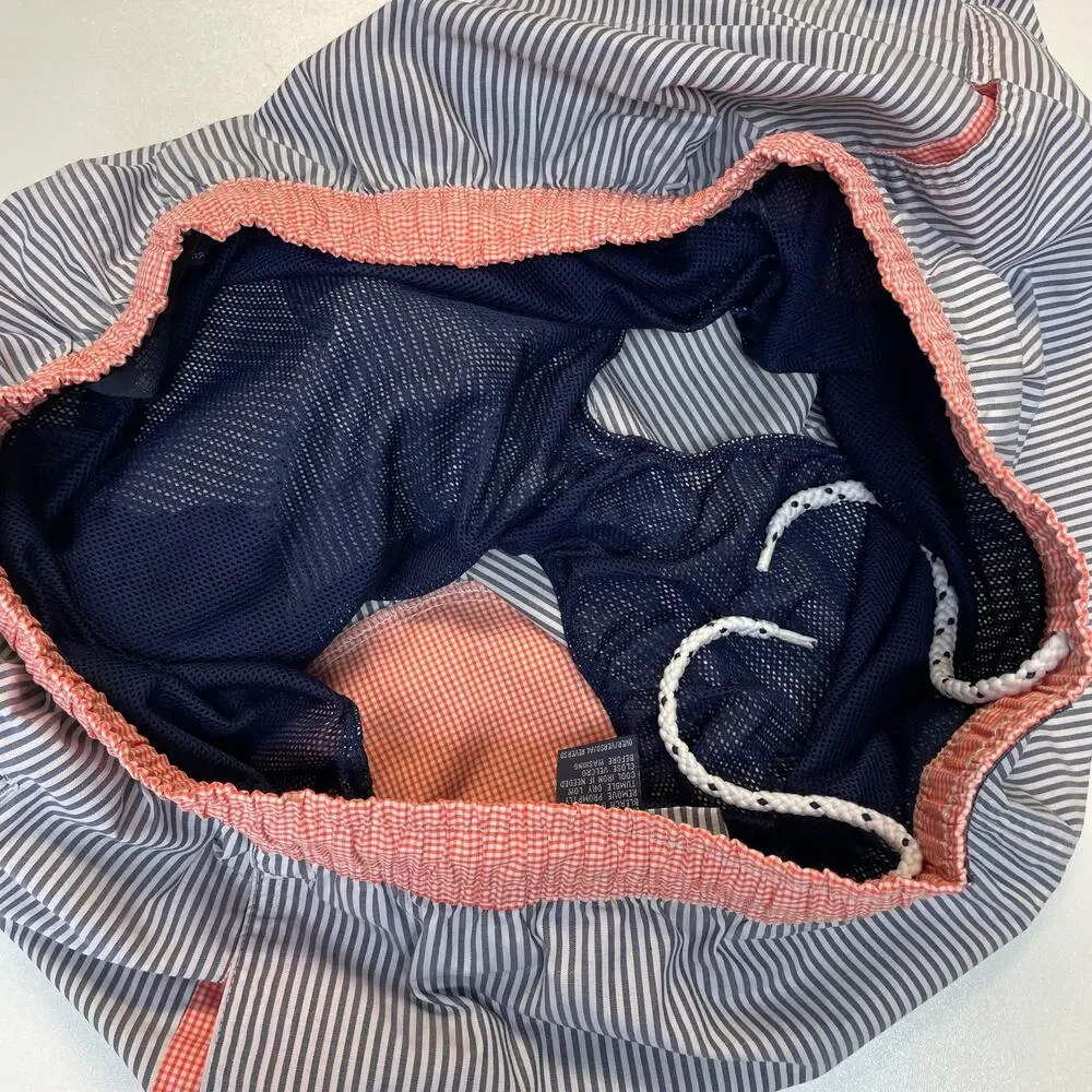 Tommy Hilfiger Striped Swim Trunks‎ Men's Size M Board Shorts Beachwear